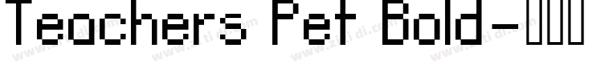 Teachers Pet Bold字体转换